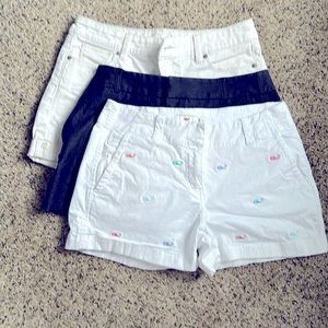 3 pairs of shorts. Vineyard Vines, Elle, and Limited
